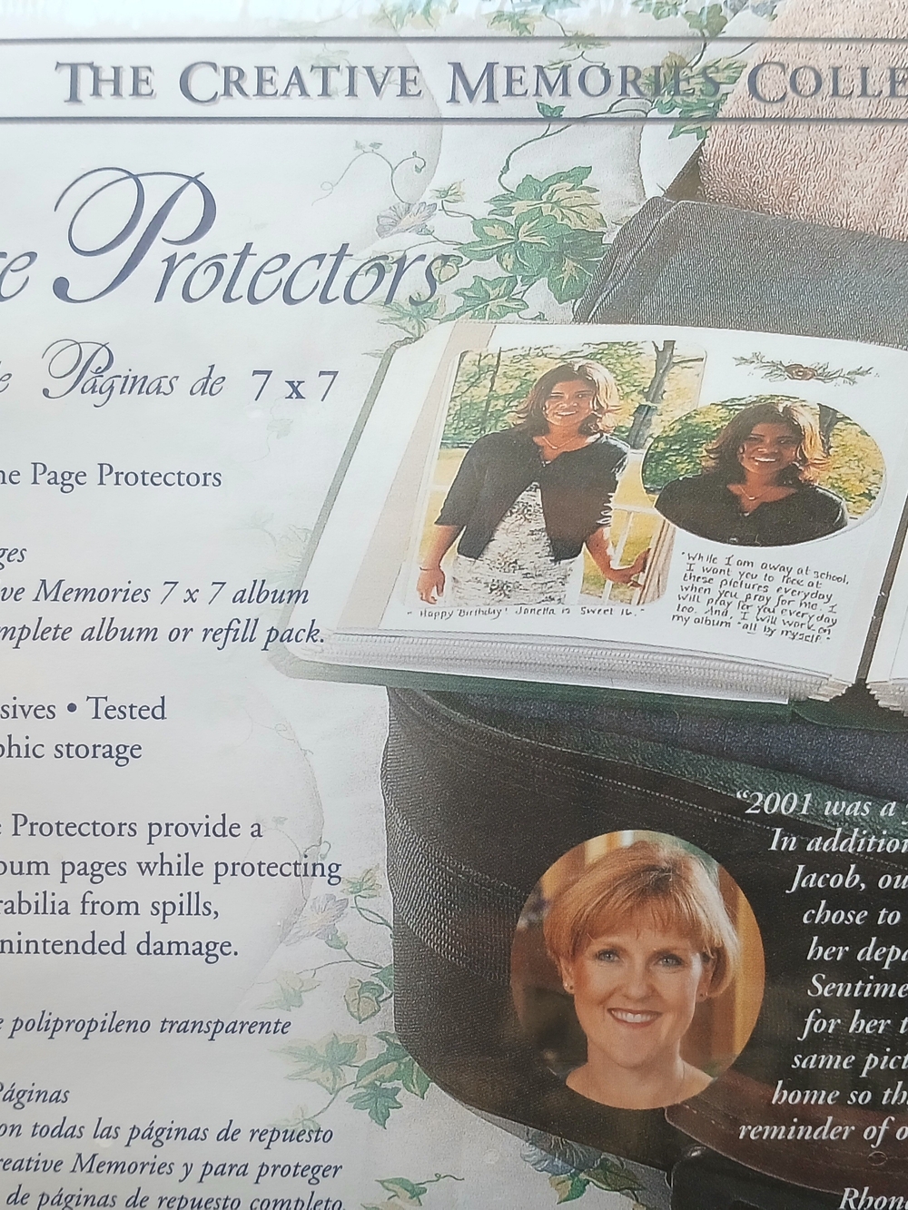 New Creative Memories 7" X 7" Page Protectors - 2 Packs